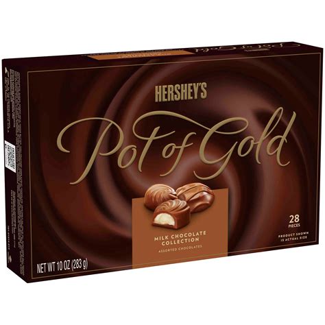 How many protein are in hershey's pot of gold boxed chocolates - mint assortment - calories, carbs, nutrition