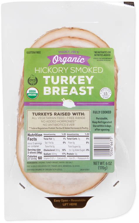 How many protein are in hickory smoked turkey breast - calories, carbs, nutrition