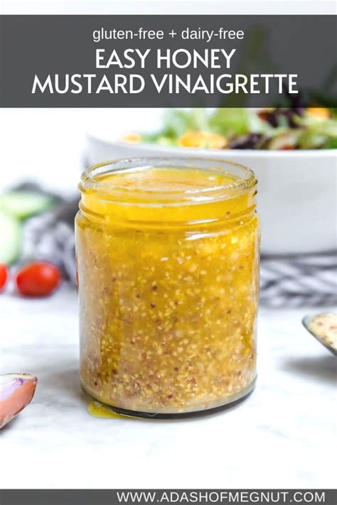How many protein are in honey mustard vinaigrette (57473.0) - calories, carbs, nutrition
