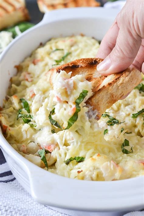 How many protein are in hot crab and artichoke dip - calories, carbs, nutrition
