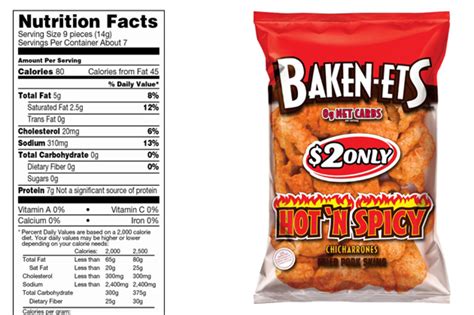 How many protein are in hot n spicy - calories, carbs, nutrition