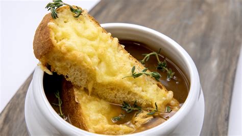 How many protein are in house-made onion soup with crouton - calories, carbs, nutrition