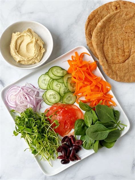 How many protein are in hummus and whole grain pita bread - calories, carbs, nutrition