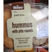 How many protein are in hummus with pita rounds (wawa) - calories, carbs, nutrition