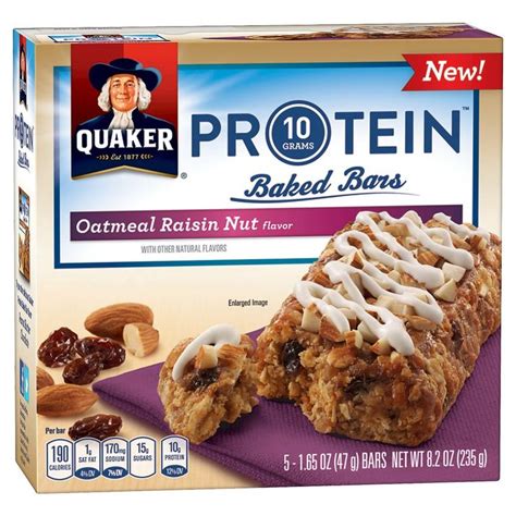 How many protein are in iced raisin nut bars - calories, carbs, nutrition