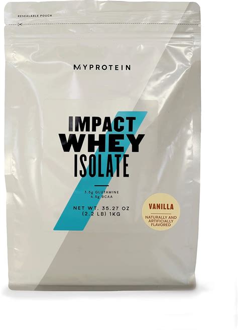 How many protein are in impact whey protein - vanilla - calories, carbs, nutrition