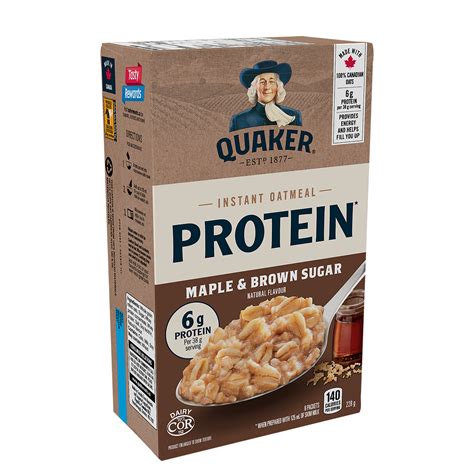 How many protein are in instant irish oatmeal (maple & brown sugar) - calories, carbs, nutrition