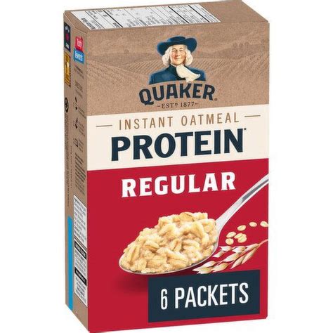 How many protein are in instant oatmeal, regular - calories, carbs, nutrition