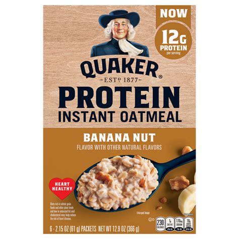 How many protein are in instant oatmeal - banana bread weight control - calories, carbs, nutrition