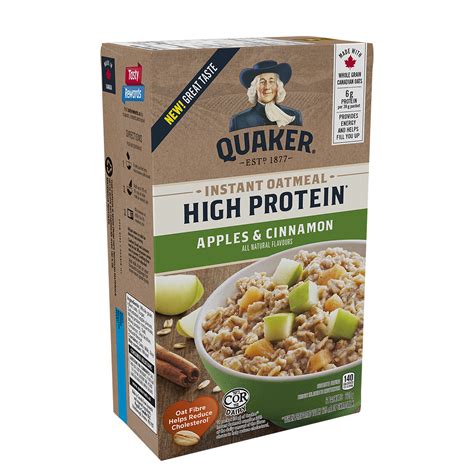 How many protein are in instant oatmeal apples & cinnamon - calories, carbs, nutrition