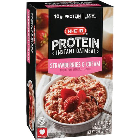 How many protein are in instant oatmeal strawberries & cream - 8/26/2011 - calories, carbs, nutrition