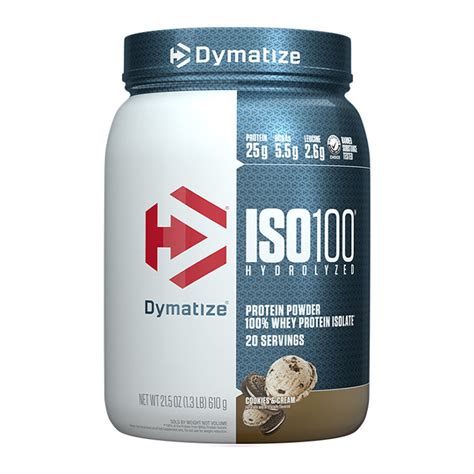 How many protein are in iso 100 cookies and cream - calories, carbs, nutrition