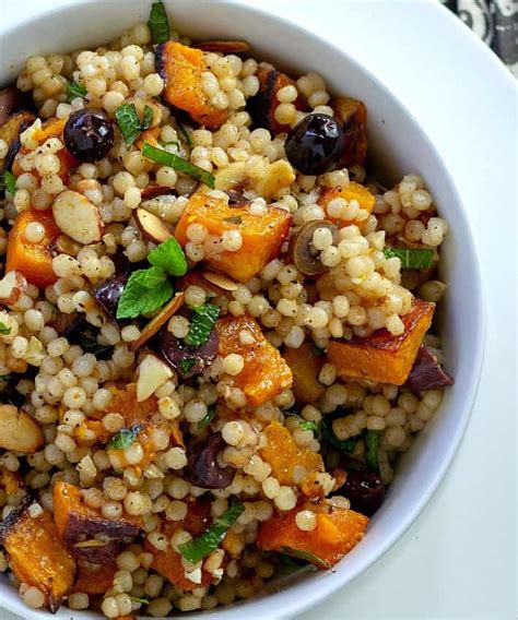 How many protein are in israel couscous with roasted butternut squash and lemon - calories, carbs, nutrition