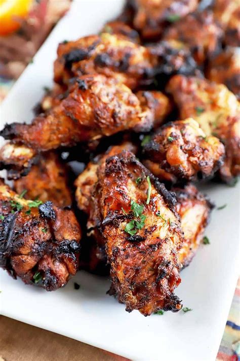 How many protein are in jamaican jerk chicken wings - calories, carbs, nutrition