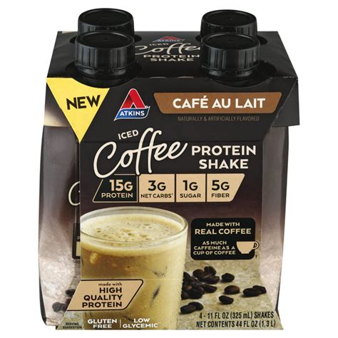 How many protein are in jazzmans cafe au lait 16 oz - calories, carbs, nutrition