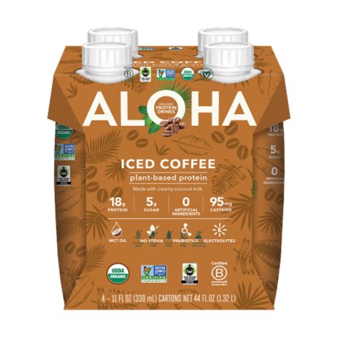 How many protein are in jazzmans iced latte aloha 16 oz - calories, carbs, nutrition