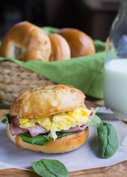 How many protein are in jazzmans sand brkf bagel ham egg & cheese - calories, carbs, nutrition