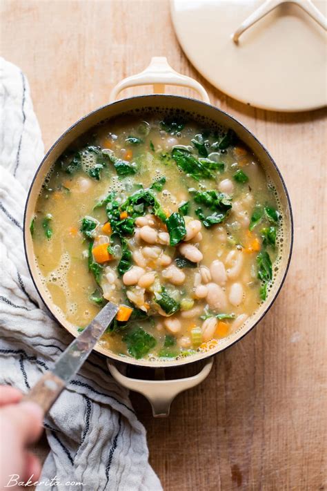 How many protein are in kale and white bean soup - calories, carbs, nutrition