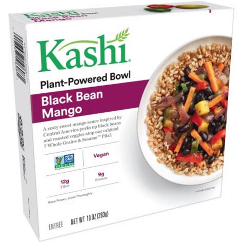 How many protein are in kashi black bean mango, frozen, unprepared - calories, carbs, nutrition