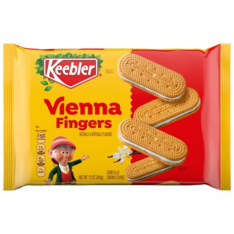 How many protein are in keebler, vienna fingers with creme filling - calories, carbs, nutrition