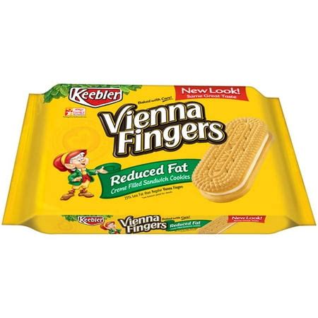 How many protein are in keebler, vienna fingers with creme filling, reduced fat - calories, carbs, nutrition