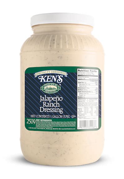 How many protein are in ken's chipotle ranch dressing - calories, carbs, nutrition