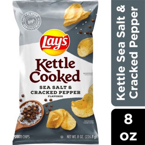 How many protein are in kettle cooked salt and pepper chips - calories, carbs, nutrition