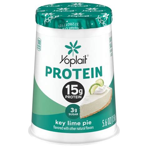 How many protein are in key lime pie yogurt - calories, carbs, nutrition