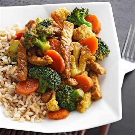 How many protein are in kids pork stir fry - calories, carbs, nutrition