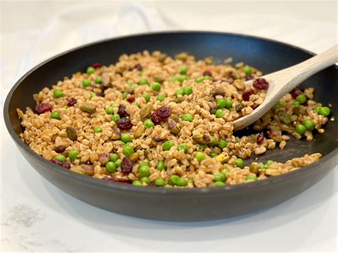 How many protein are in korean bbq broccolini over farro pilaf - calories, carbs, nutrition