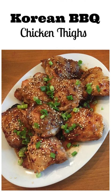 How many protein are in korean bbq chicken thigh - calories, carbs, nutrition
