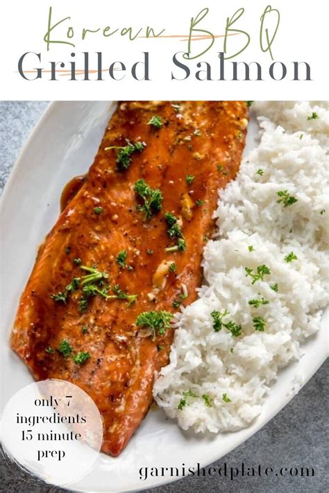 How many protein are in korean grilled salmon - calories, carbs, nutrition