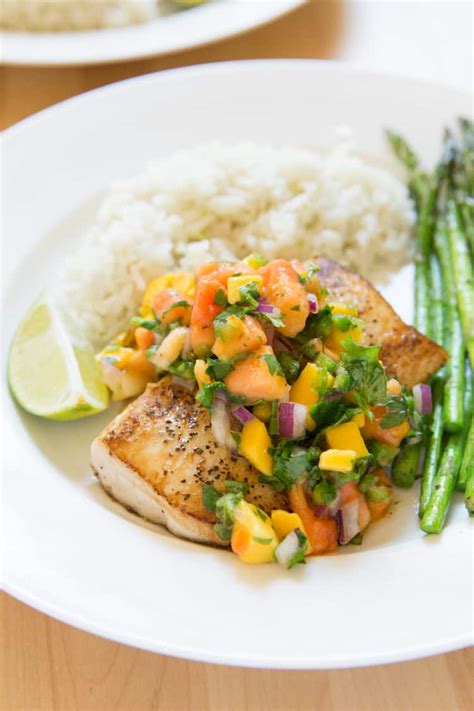 How many protein are in latin style mahi mahi with papaya - calories, carbs, nutrition