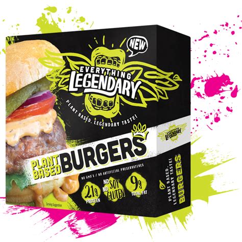 How many protein are in legendary burger (only) - calories, carbs, nutrition