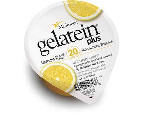 How many protein are in lemon gelatin - calories, carbs, nutrition