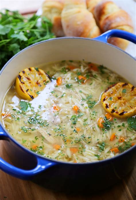 How many protein are in lemon orzo chicken soup (75665.0) - calories, carbs, nutrition