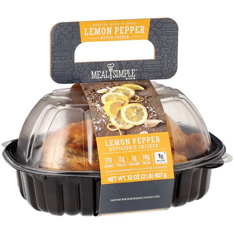 How many protein are in lemon pepper rotisserie chicken - calories, carbs, nutrition