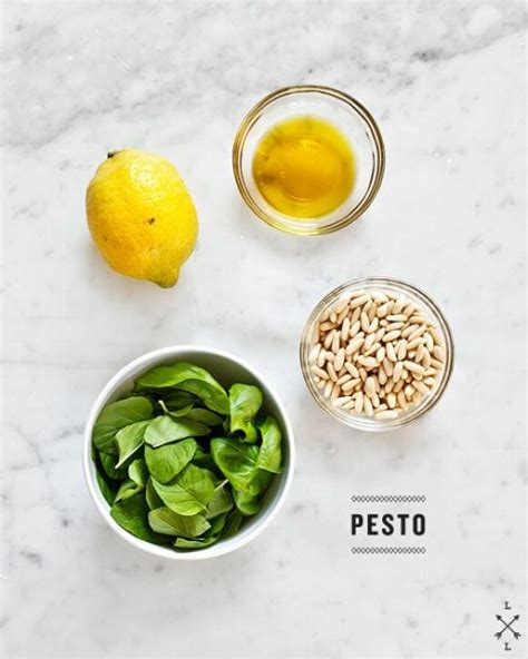 How many protein are in lemon pesto - calories, carbs, nutrition