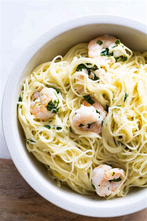 How many protein are in lemon-pepper shrimp with angel hair pasta and lemon cream sauce - calories, carbs, nutrition