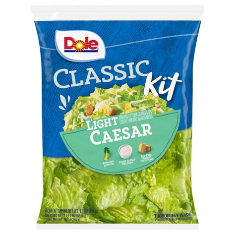 How many protein are in light caesar salad kit - calories, carbs, nutrition