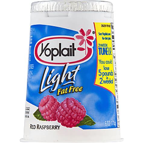 How many protein are in light fat free red raspberry - calories, carbs, nutrition