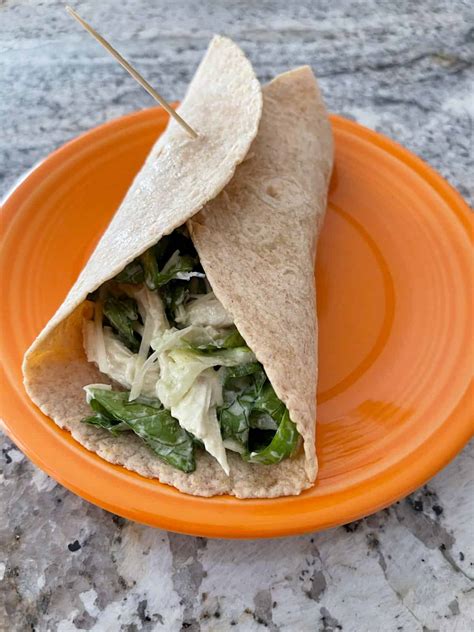 How many protein are in lighter chicken caesar wrap - calories, carbs, nutrition