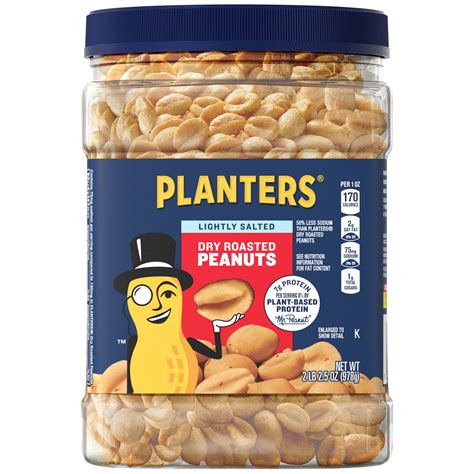 How many protein are in lightly salted peanuts - calories, carbs, nutrition