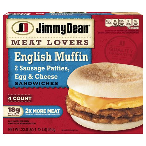 How many protein are in livesmart english muffin sandwich - calories, carbs, nutrition