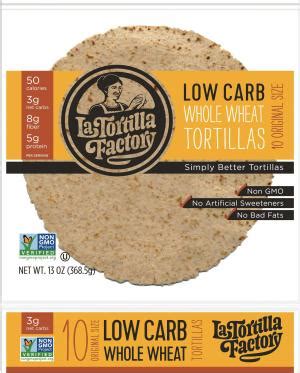 How many protein are in lo carb wheat tortillas - calories, carbs, nutrition