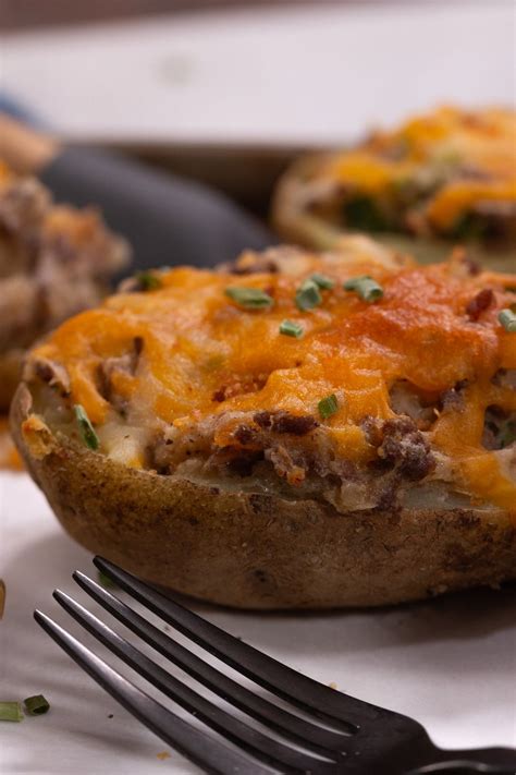 How many protein are in loaded twice baked potatoes - calories, carbs, nutrition