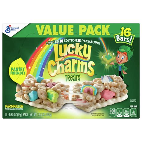 How many protein are in lucky charms treats bar - calories, carbs, nutrition
