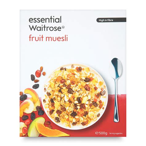How many protein are in luxury fruit muesli - calories, carbs, nutrition