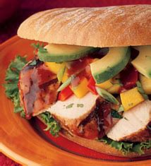 How many protein are in mango and avocado chicken ciabatta - calories, carbs, nutrition