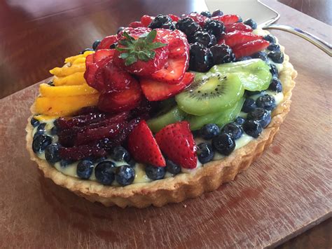 How many protein are in mango fruit tart - calories, carbs, nutrition